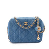 Chanel Quilted Denim Pearl Crush Camera Bag Secondhand