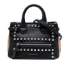 Burberry Baby Banner Studded Leather and House Check Tote Secondhand