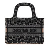 Dior Mizza Mini Embroidered Canvas Leopard Book Tote Secondhand