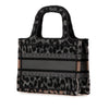 Dior Mizza Mini Embroidered Canvas Leopard Book Tote Secondhand