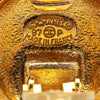 Chanel Gold Plated CC Round Clip on Earrings Secondhand