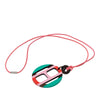 Hermès Buffalo Horn H Equipe Pendant Necklace Secondhand