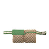 Gucci GG Canvas Web Double Pocket Belt Bag Secondhand