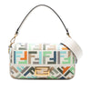Fendi Zucca Embroidered Canvas Baguette Satchel Secondhand