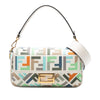 Fendi Zucca Embroidered Canvas Baguette Satchel Secondhand