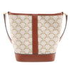 Celine Small Triomphe Coated Canvas Bucket Bag Secondhand
