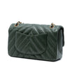 Chanel Medium Classic Chevron Calfskin Pleated Double Flap Secondhand