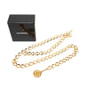 Chanel Gold Plated CC Medallion Chain Belt Secondhand