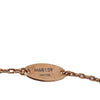 Secondhand Louis Vuitton Gold Plated Crystal Heart Necklace