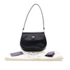 Prada Spazzolato Leather Cleo Flap Shoulder Bag Secondhand