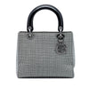 Dior Medium Canvas Houndstooth Lady Dior Secondhand