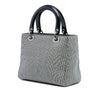 Dior Medium Canvas Houndstooth Lady Dior Secondhand
