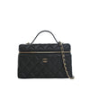 Chanel Mini CC Quilted Caviar Slim Vanity Case with Chain Secondhand