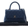 Chanel Mini Quilted Caviar Coco Top Handle Bag Secondhand