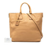 Prada Vitello Daino Side Zip Convertible Tote Secondhand
