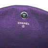 Chanel CC Metallic Crackling Lizard Printed Leather Half Moon Wallet on Chain Secondhand