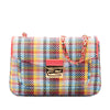 Fendi Multicolor Woven Nappa Be Baguette Crossbody Secondhand