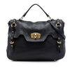 Miu Miu Cervo Deerskin Buckles East West Satchel Secondhand