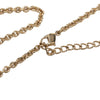 Dior Gold Plated Logo Pendant Necklace Secondhand