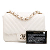 Chanel Mini Square Classic Chevron Lambskin Single Flap Secondhand