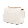 Chanel Mini Square Classic Chevron Lambskin Single Flap Secondhand