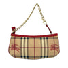 Secondhand Burberry Haymarket Check Coated Canvas Clara Pochette