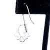 Dior Palladium Plated Logo Drop Earrings Secondhand