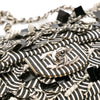 Chanel Medium Classic Canvas Sequin Stripes Double Flap Secondhand