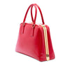 Prada Saffiano Vernice Pyramid Frame Handbag Secondhand