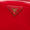 Prada Saffiano Vernice Pyramid Frame Handbag Secondhand