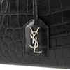 Saint Laurent Medium Croc Embossed Calfskin Cabas Rive Gauche Satchel Secondhand