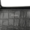 Saint Laurent Medium Croc Embossed Calfskin Cabas Rive Gauche Satchel Secondhand