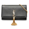 Saint Laurent Medium Diagonal Quilted Calfskin Monogram Kate Tassel Crossbody Secondhand