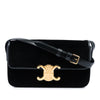 Celine Velvet Claude Shoulder Bag Secondhand