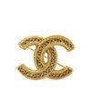 Secondhand Chanel Gold Plated CC Brooch