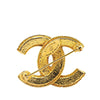 Secondhand Chanel Gold Plated CC Brooch