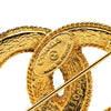 Secondhand Chanel Gold Plated CC Brooch
