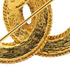 Secondhand Chanel Gold Plated CC Brooch