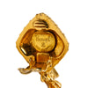 Chanel Gold Plated Bow Drop Clip on Earrings Secondhand