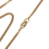 Dior Gold Plated Enamel Logo Pendant Necklace Secondhand