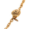 Chanel Gold Plated Rhinestone Faux Pearl Chain Long Necklace Secondhand