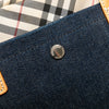 Secondhand Burberry Nova Check Trimmed Denim Tote