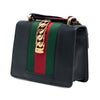 Gucci Mini Calfskin Web Sylvie Chain Satchel Secondhand