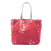Secondhand Prada Floral Printed Canvas Tote