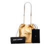 Saint Laurent Small Metallic Lambskin Teddy Bucket Bag Secondhand