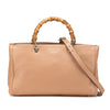 Gucci Medium Calfskin Bamboo Shopper Satchel Secondhand