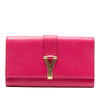 Saint Laurent Textured Calfskin Chyc Ligne Clutch Secondhand