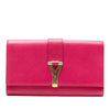 Saint Laurent Textured Calfskin Chyc Ligne Clutch Secondhand