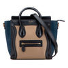 Secondhand Celine Nano Tricolor Calfskin and Suede Luggage Tote