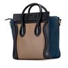 Secondhand Celine Nano Tricolor Calfskin and Suede Luggage Tote